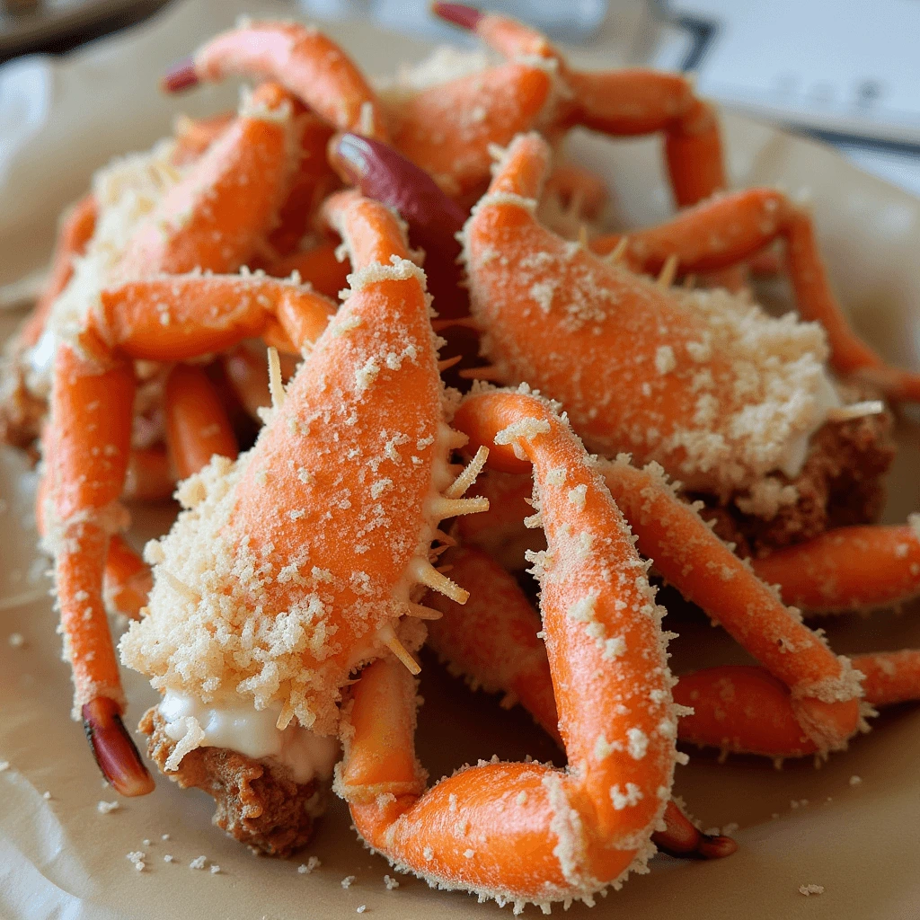 "Fresh Snow Crab Legs Cooked to Perfection"